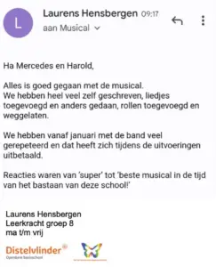 review van basisschool De Distelvlinder